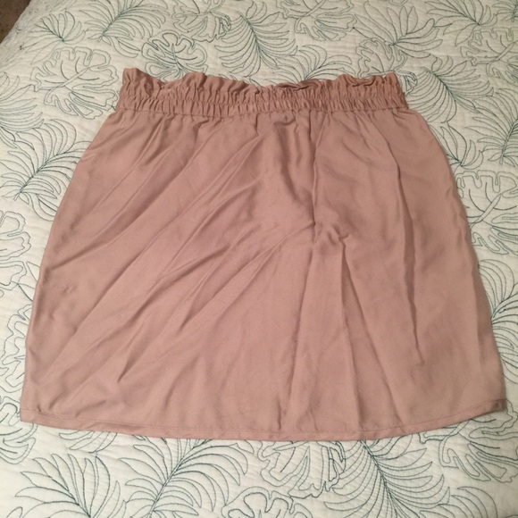 Anthropologie Leifnotes Beige Drawstring Skirt - Picture 2 of 3